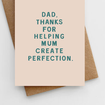 'Perfection' Father's Day Card, 3 of 3