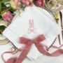 Embroidered Linen Bow Napkin, thumbnail 1 of 5