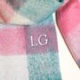 Personalised Ombre Check Winter Scarf, thumbnail 4 of 4