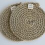 Black Sandstone Rope Dining Placemat And Coaster Set, thumbnail 5 of 7
