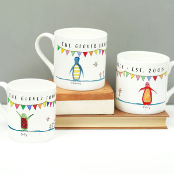 Personalised Penguin Family Mug Set, 2 of 6