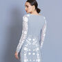 Harper Embellished V Neck Midi Dress, thumbnail 3 of 3