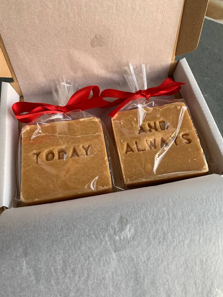 Valentines Day Scottish Tablet Gift Box By Phil Rao Studio Two