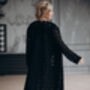 Black Macrame Lace Kimono Cape, thumbnail 7 of 12