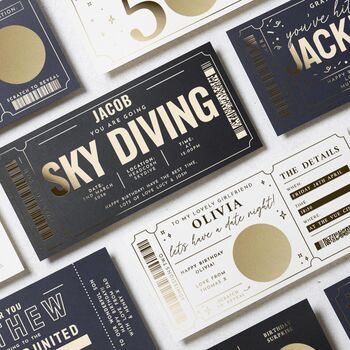 Personalised Skydiving Birthday Gift Voucher, 8 of 9