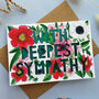 'With Deepest Sympathy' Paper Cut Card, thumbnail 2 of 4
