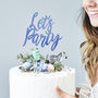 Charming 'Let’s Party' Cake Topper, thumbnail 2 of 4