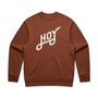 Hoy Classics Crew Neck Sweater Rust / Natural, thumbnail 1 of 4