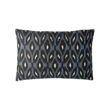 Narcissus Velvet Cushion Double Sided Ikat, 3 of 5