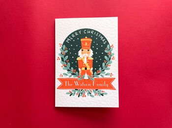 Personalised Nutcracker Christmas Greetings Card, 2 of 5