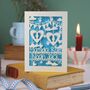 Personalised Twins Papercut Card, thumbnail 6 of 9