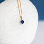 9ct Gold September Birthstone Necklace, thumbnail 2 of 12