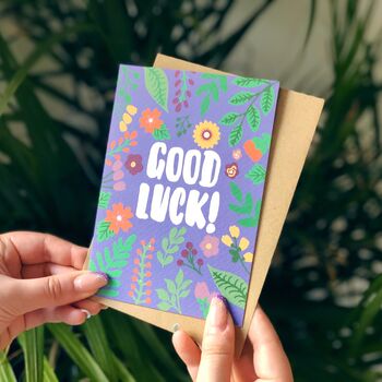 'Good Luck' Colourful Card, 3 of 3
