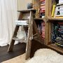 Vintage Tall Wooden Step Stool Ladder, thumbnail 2 of 10