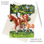 Horse And Foal Swing Card – Moving 3D Horse Greeting Card, thumbnail 4 of 4