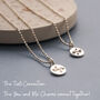 Solid Silver Friendship Charm Necklace Set, thumbnail 3 of 8
