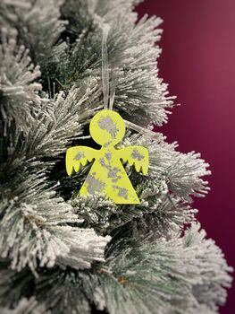 Neon Jesmonite Christmas Tree Angel, 4 of 5