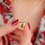 Personalised Hammered Gold Heart Locket, thumbnail 1 of 7