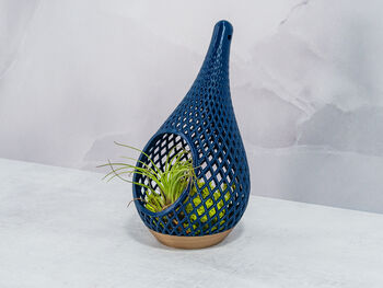 Teardrop Planter | Gold And Navy, 3 of 5