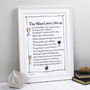 Personalised Wine Print With Wine Poem, thumbnail 1 of 4