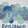 Personalised Balloon Cake Topper, Blue, thumbnail 5 of 7