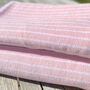 Rose/White Double Sided, Extra Large Beach Towel, thumbnail 1 of 3