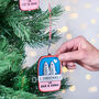 Personalised Couples Sardine Christmas Tree Decoration, thumbnail 2 of 3