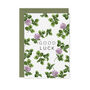 Champ De Fleur 'Good Luck' Botanical Card, thumbnail 2 of 2
