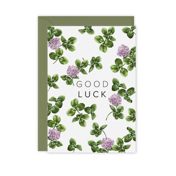 Champ De Fleur 'Good Luck' Botanical Card, 2 of 2