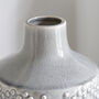 Soft Grey Dots Ceramic Vase, thumbnail 3 of 4