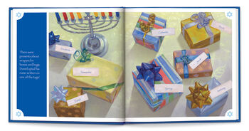 Personalised Children's Book, A Hanukkah Bear For Me, 5 of 12