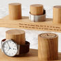 Personalised Oak Watch Stand For Three To Five Watches, thumbnail 4 of 11