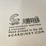Cake Waiter Luxury Hand Printed Letterpress Birthday Card, thumbnail 4 of 4