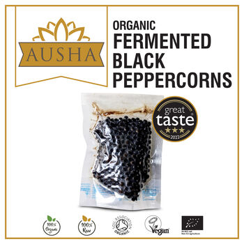 Ausha Black Peppercorns Fermented 200g Great Taste Award, 3 of 12