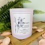 February Violet Birth Flower Personalised Candle, thumbnail 4 of 11