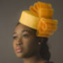 Orange Hat With Bow Detail, thumbnail 2 of 3