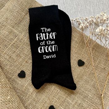 Father Of The Groom Wedding Socks, 4 of 4