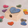I Love You Because Personalised Love Heart Token Box, thumbnail 3 of 7
