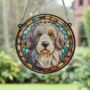 Old English Sheepdog Stained Glass Effect Suncatcher, thumbnail 5 of 6