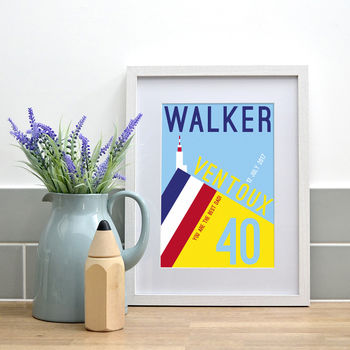 Personalised Contemporary Illustration Cycling Print, 2 of 7