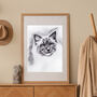 Personalised Hand Drawn Pet Portrait Cat / Dog Drawing, thumbnail 3 of 12