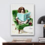 Your Own Dog Reading Book, 'How To Train A Human' Print, Customise Colours And Book Title, thumbnail 1 of 12