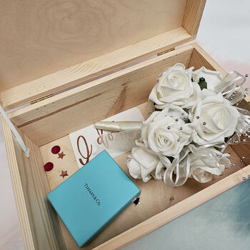 Personalised Wedding Memories Wooden Box, 8 of 12