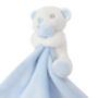 Personalised Blue Bear Plush Rattle Comforter Blanket, thumbnail 3 of 7