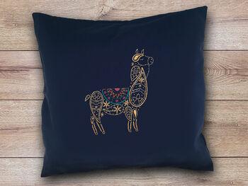 Llama Cushion Beginners Embroidery Kit, 3 of 4