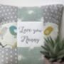 Love You Nanny Cushion Birds And Bees, thumbnail 4 of 4