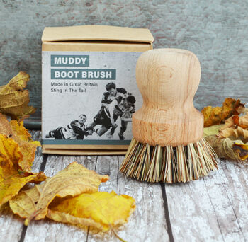 muddy boot cleaning
