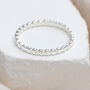 Sterling Silver Beaded Stacking Ring, thumbnail 2 of 4