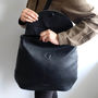 Two Way Black Leather Backpack And Shoulder Bag, thumbnail 5 of 12