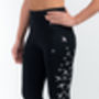 Swallow Flock Leggings Black And Silver, thumbnail 1 of 4